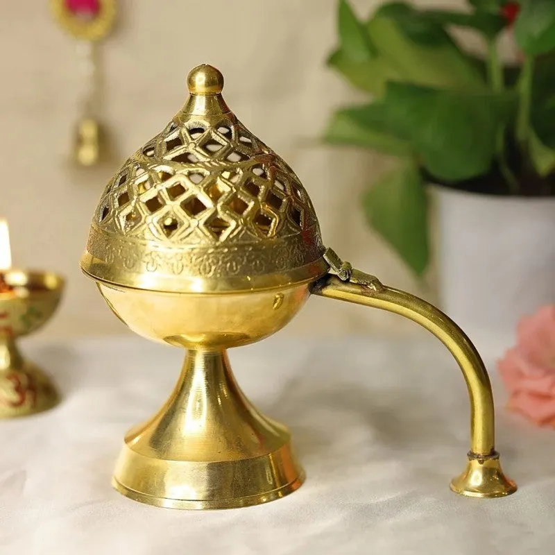 Royal Brass Bakhoor Brass Incense Holder media 4