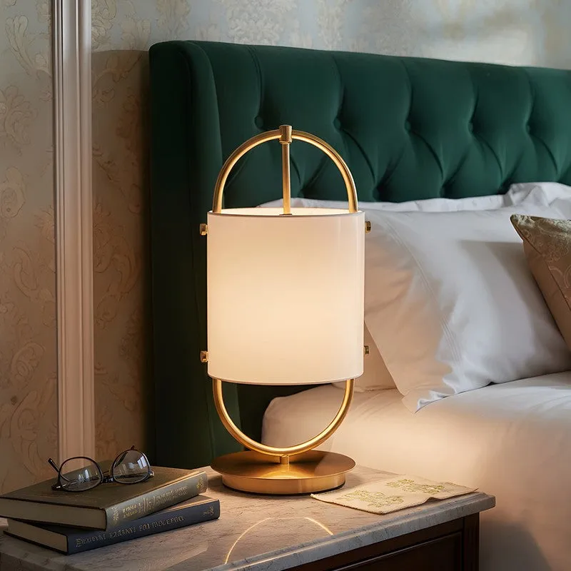AarviDecor Preston Decorative Fabric Table Lamp - White media 3