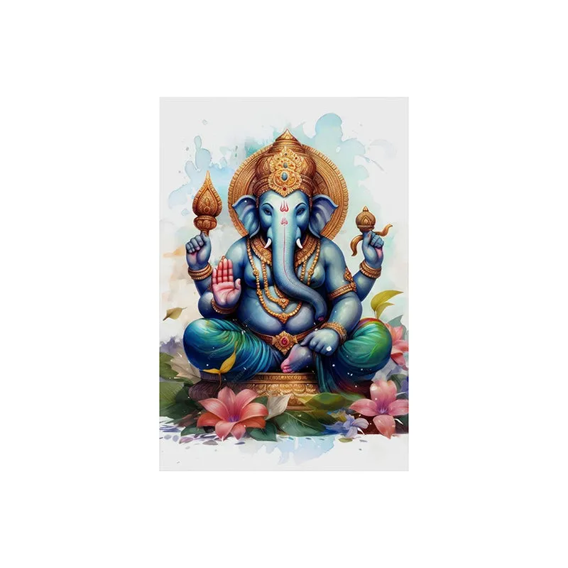 Mystic Ganesha Poly Canvas Wall Painting media 6
