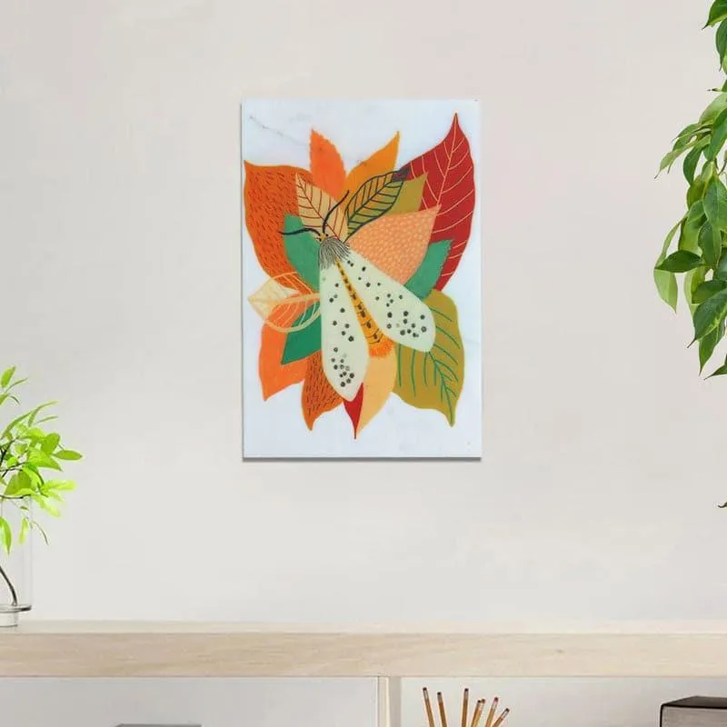 Moth Dance Marble Wall Accent media 1