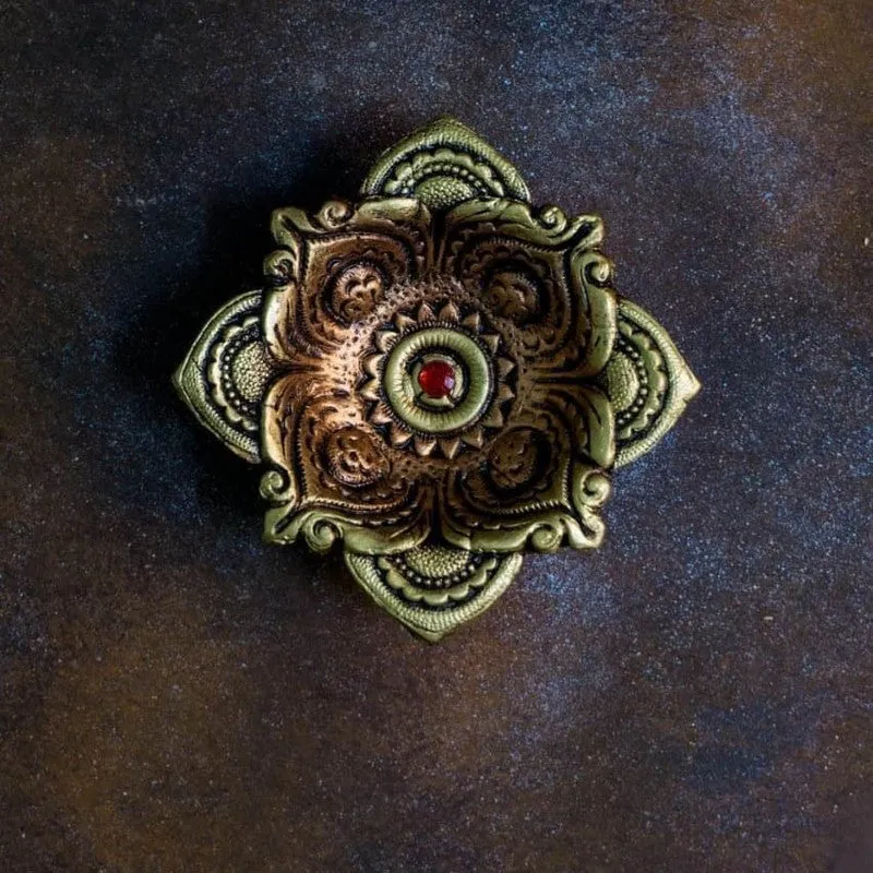 Large Square Diya - Set Of Two media 9