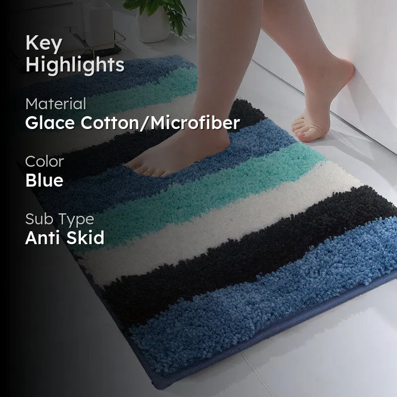 Jericho Luxe Bath Mat - Blue media 2
