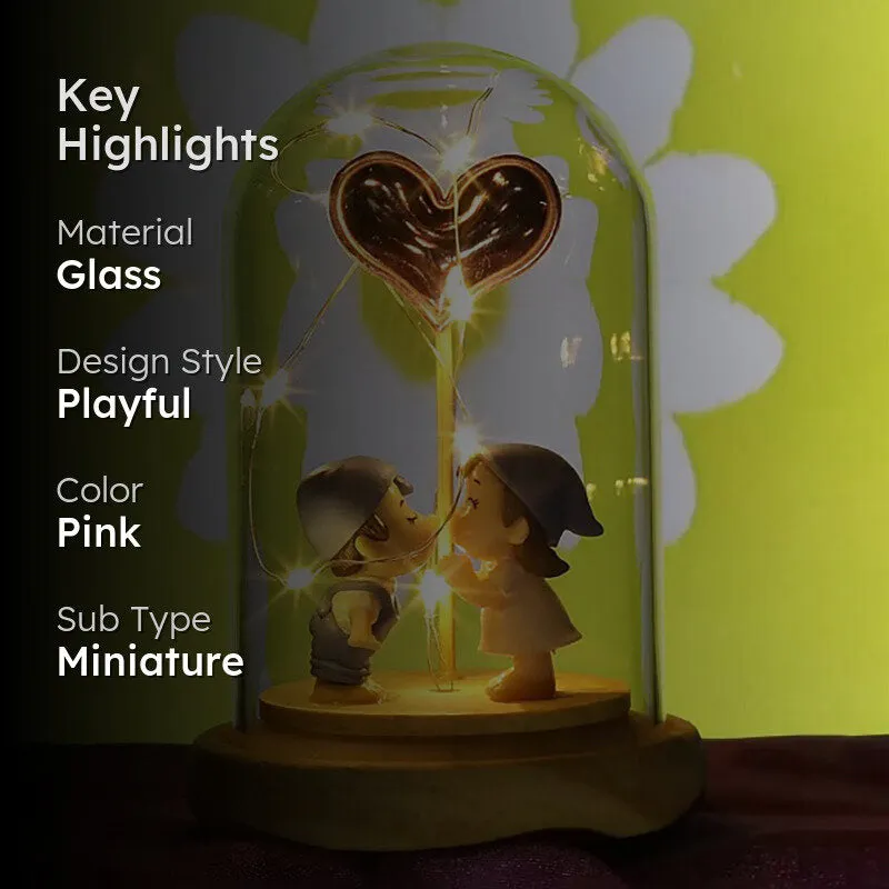 Love Bubble Glass LED Light Showpiece media 2