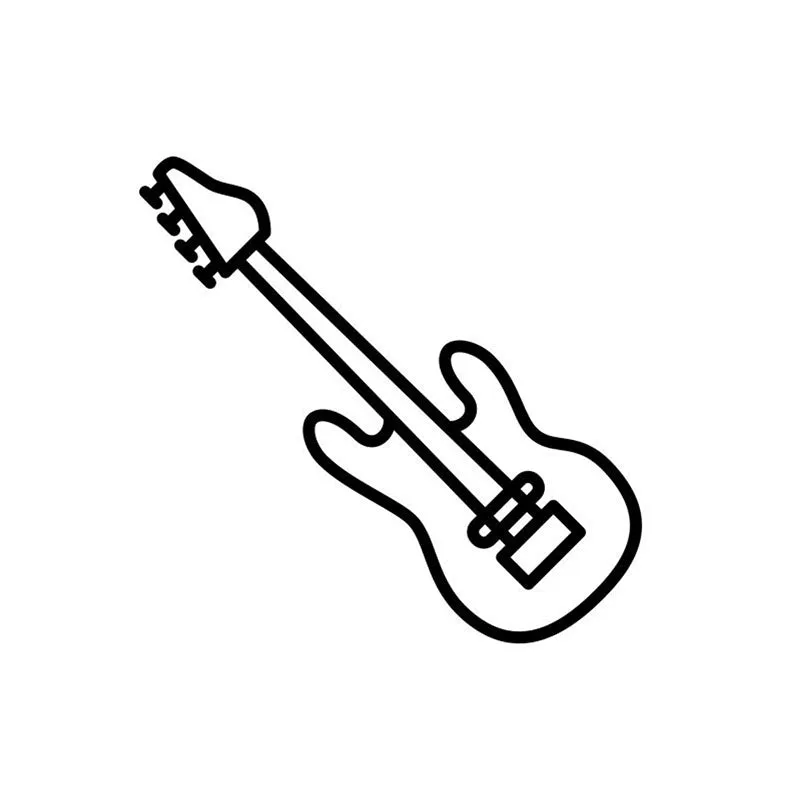 Guitar Black Iron Wall Accent media 3