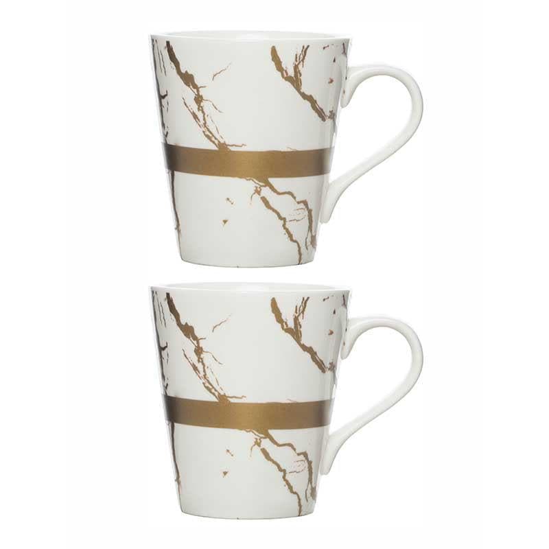 Marbellous Porcelain Coffee Mug (310 mL Each) - Set of Two media 3