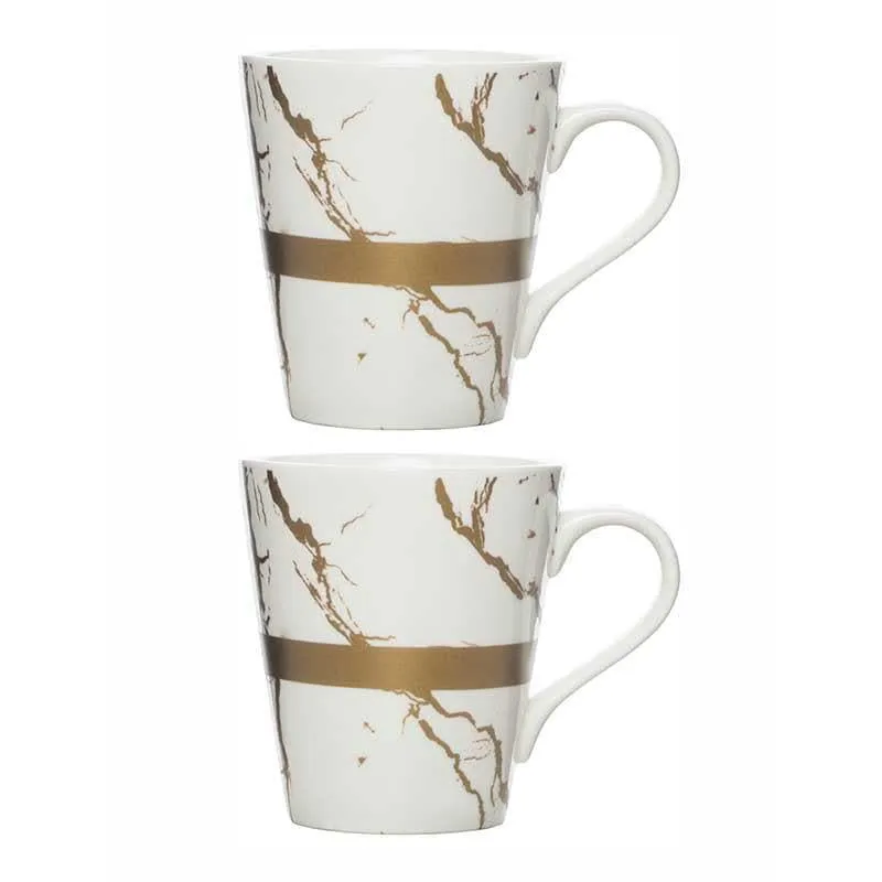 Marbellous Porcelain Coffee Mug (310 mL Each) - Set of Two media 3