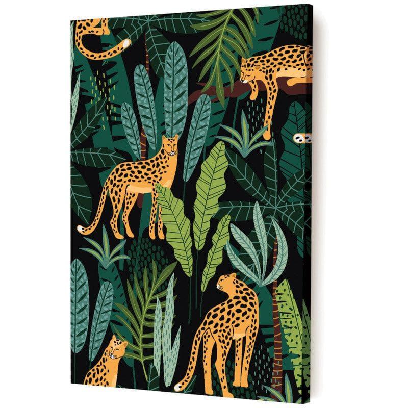 Leopard Leap Canvas Wall Painting media 5