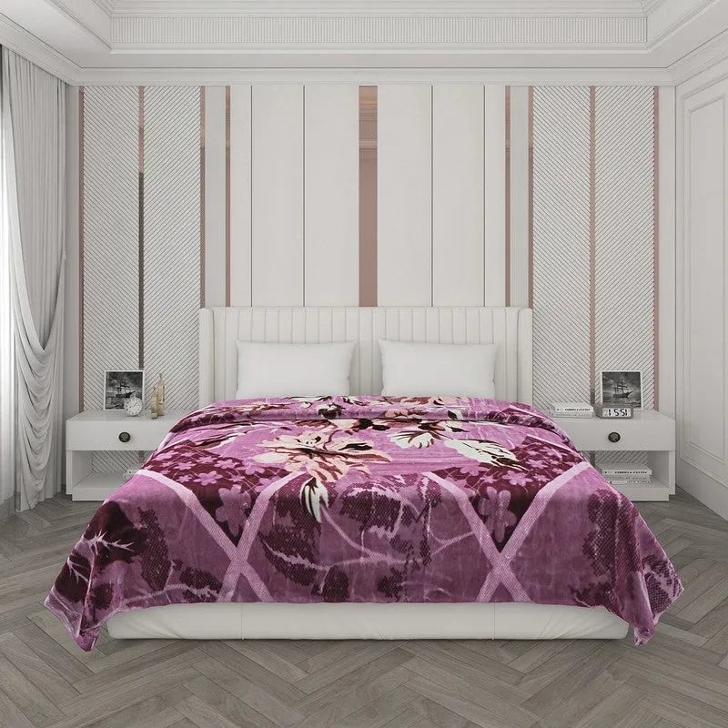 Monte Carlo Lavender Lace Blanket - 850 GSM media 3