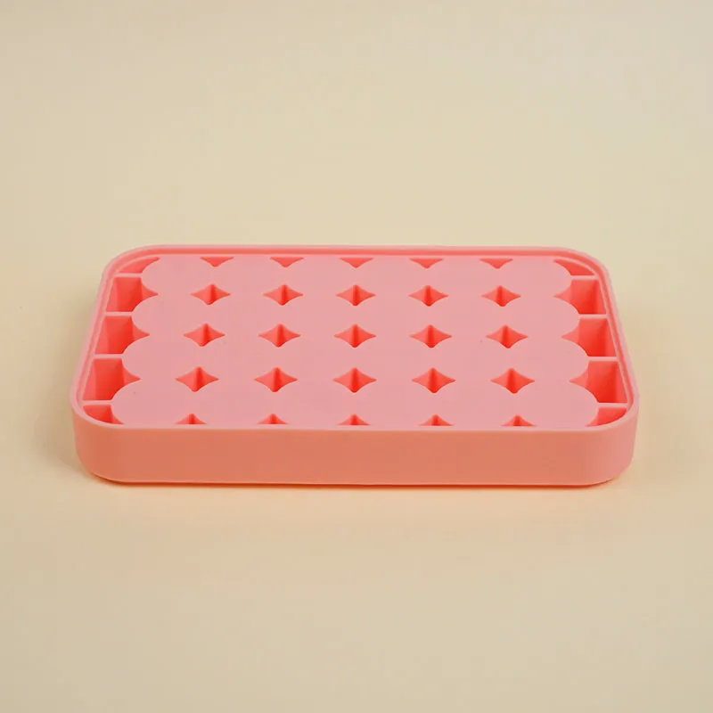 Geometric Silicone 24-Cube Ice Mould - Pink media 5