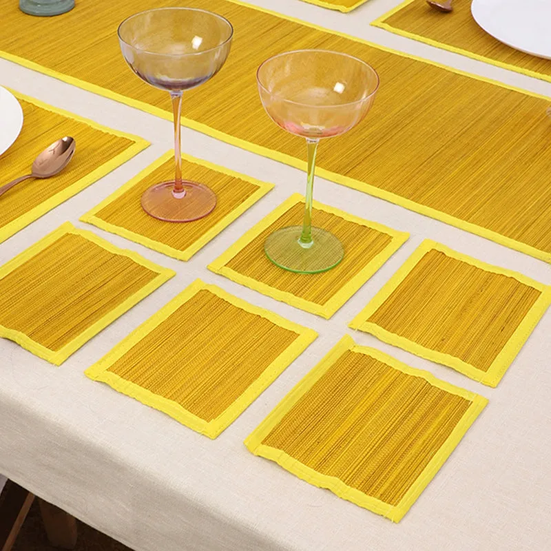Woodland Nest Bamboo Kitchen Linen Set (Yellow) - Thirteen Piece Set media 3