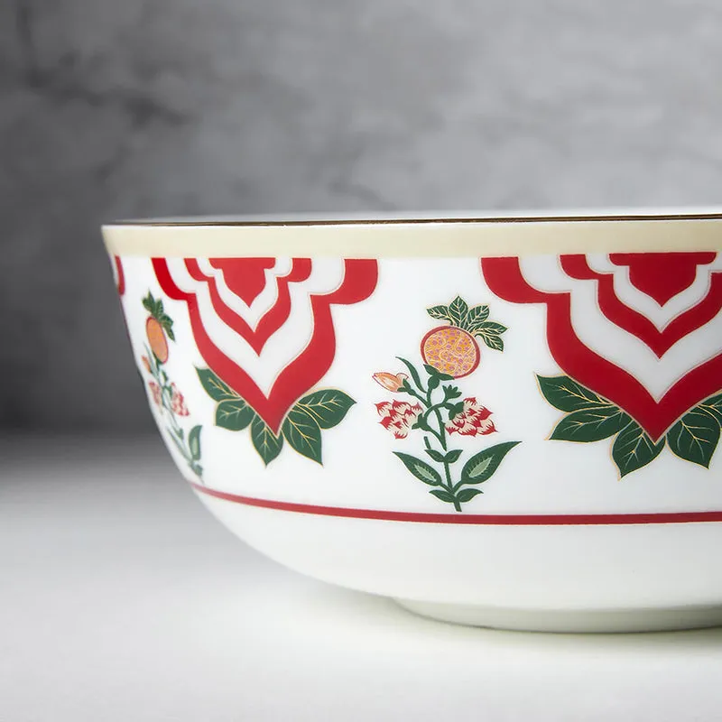 India Circus Parisienne Bone China Serving Bowl - 500 mL media 4
