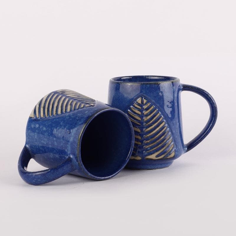 Feuille Ceramic Coffee Mug (430 mL Each) - Set of Two media 5