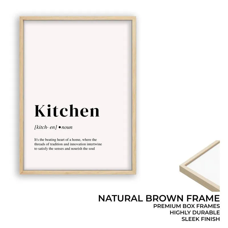 MinimalKitchen Archival Canvas Wall Art - Brown media 10