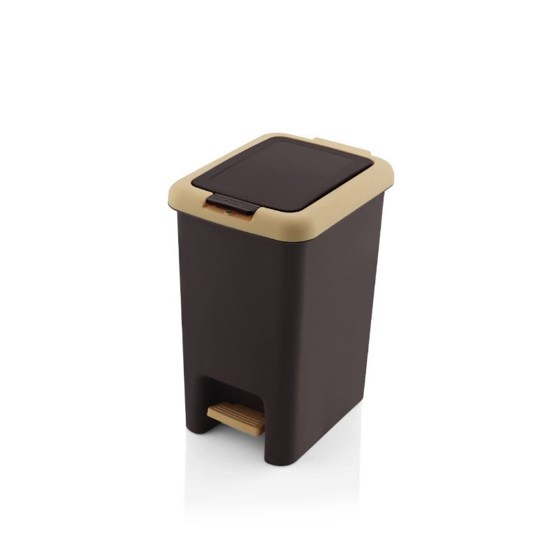Empto Dustbin with Pedal - Brown media 4