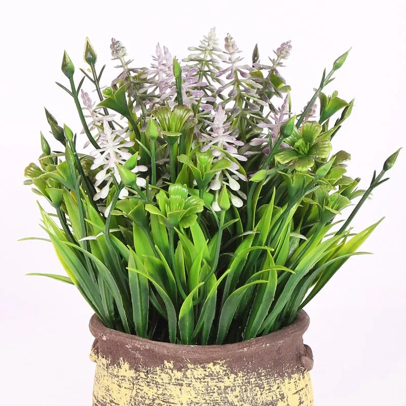 Lavender Artificial Flower With Pot - Lilac media 4
