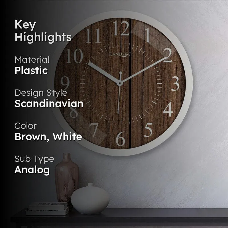 Magic Brown Wall Clock media 2