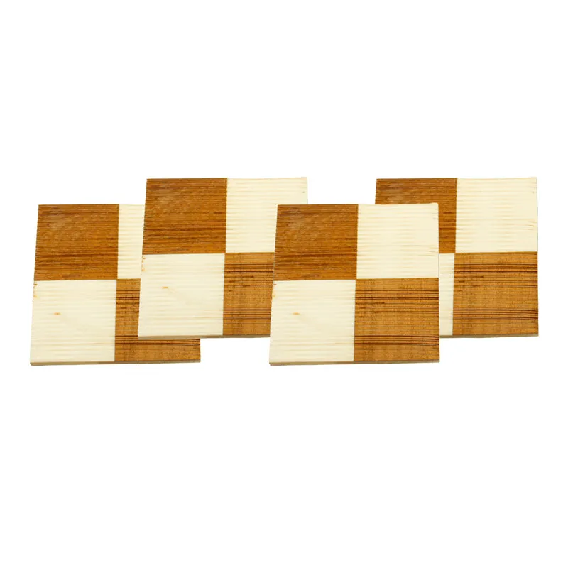 Checkered Resin Coaster - Set Of Four media 4