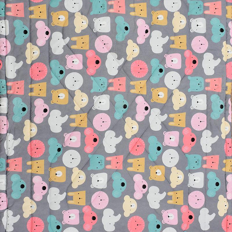 Animal Sleep Train Microfiber Kids Comforter - 150 GSM media 4