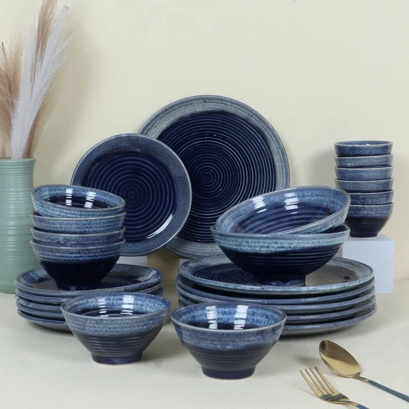 Rasoi Royale Dinner Set (Blue) - 26 Piece Set media 1