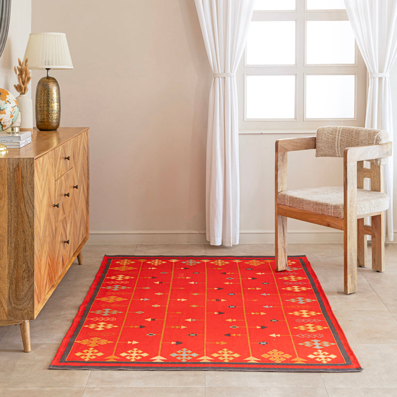 Dhaga Handwoven Cotton Rug media 3