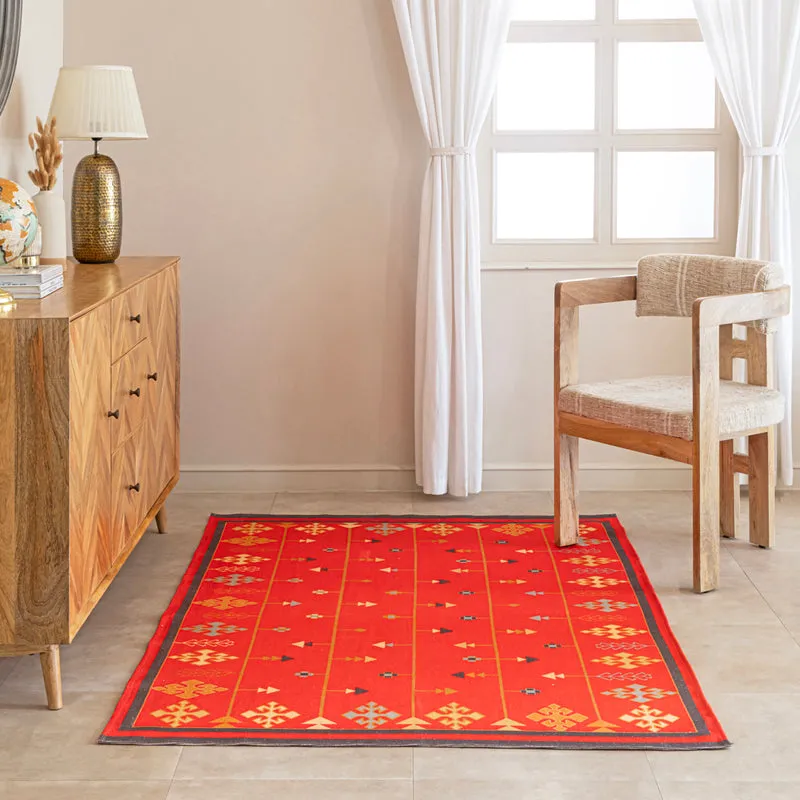 Dhaga Handwoven Cotton Rug media 3