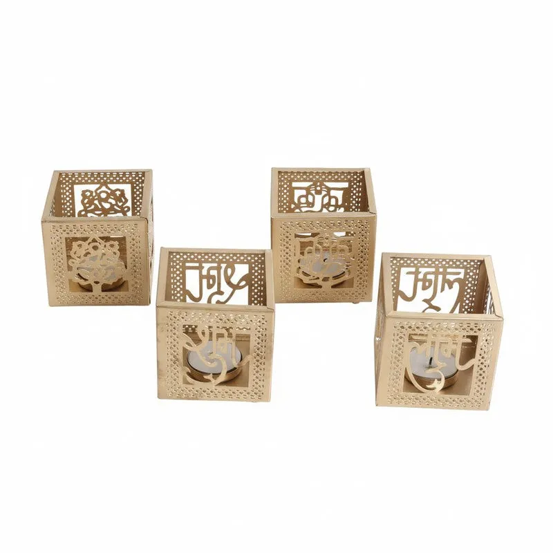 Majestic Glow Tealight Holder - Set Of Four media 4