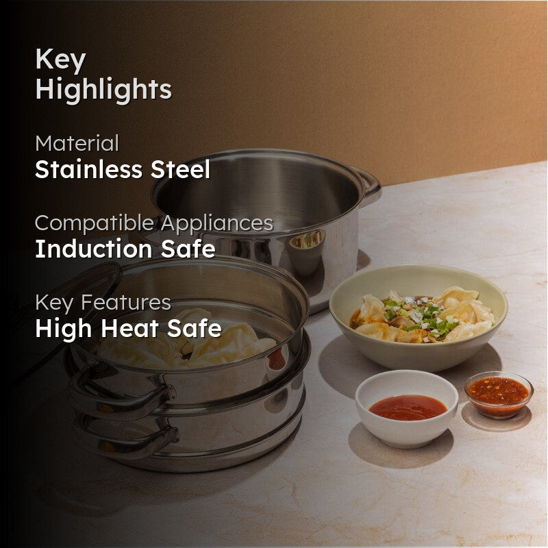 Vinod Clyra 3 Tier Stainless Steel Steamer media 2