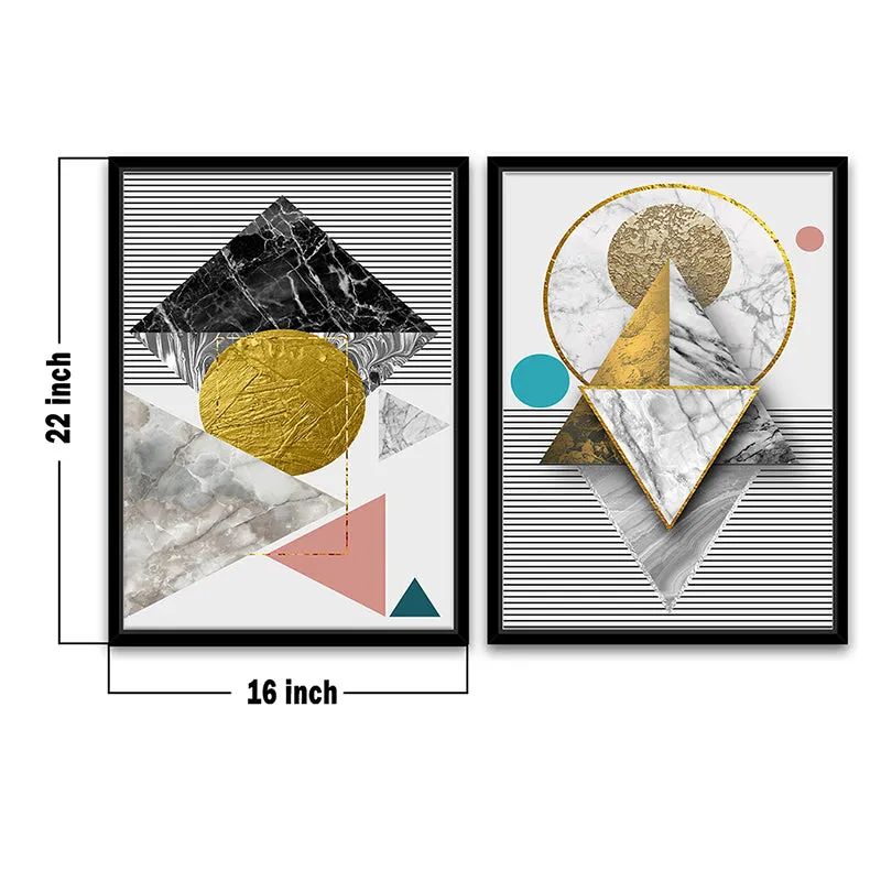 Geometry Of Nature Wall Art - Set Of Two media 4