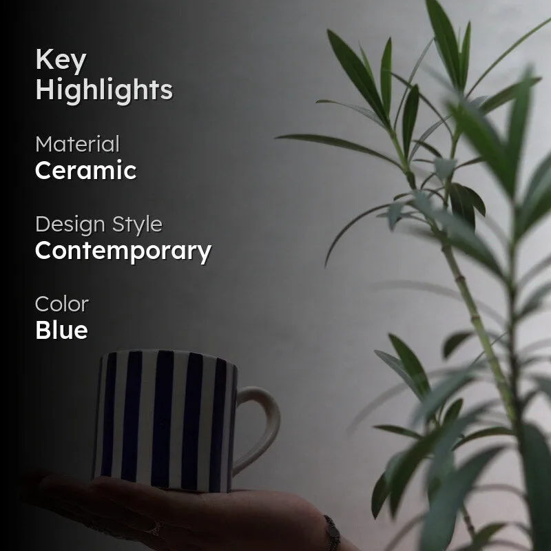 Just Ceramic Tea Cup (150 mL Each) - Set of Two media 2