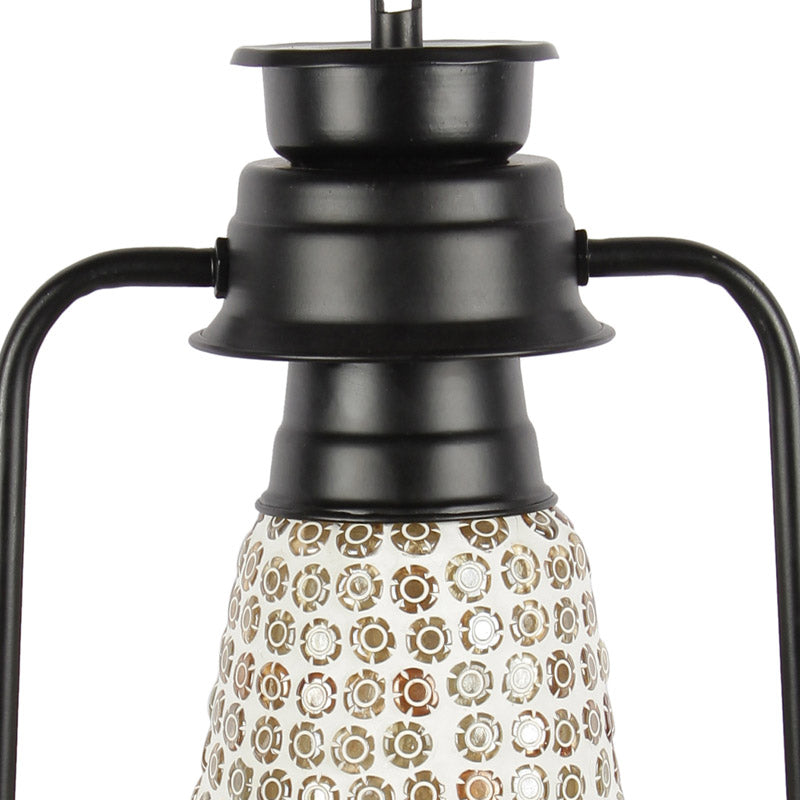 Navina Mosaic Lantern Iron Wall Lamp - Black media 6