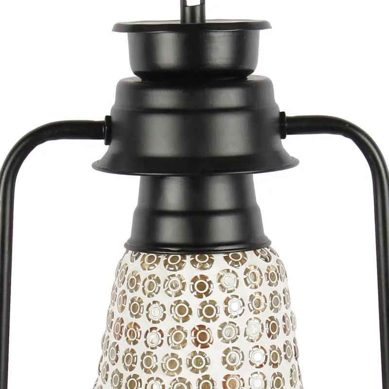 Navina Mosaic Lantern Iron Wall Lamp - Black media 6