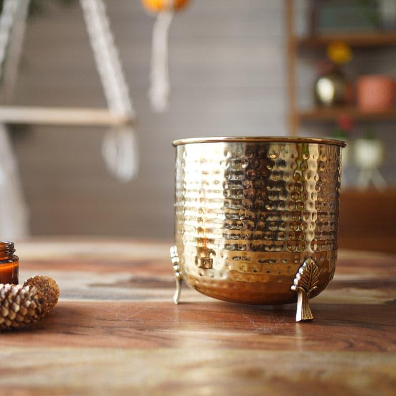 Shaera Metal Planter - Gold media 3