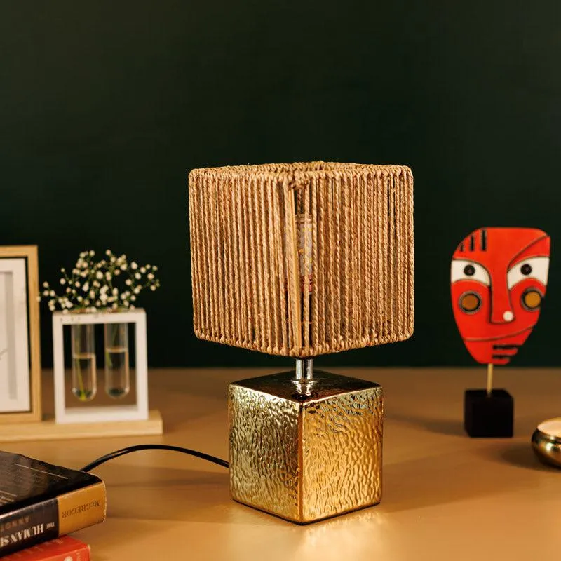 Amta Ceramic Table Lamp - Gold media 6