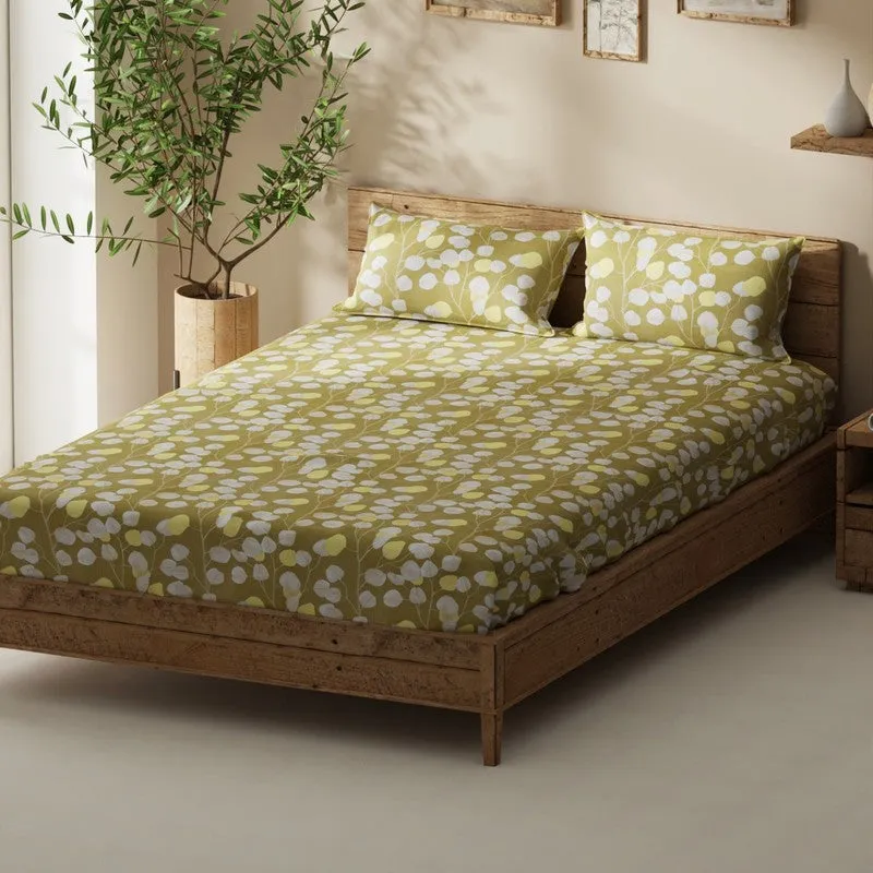 Rivara Bedsheet (Yellow) - 115 GSM media 1