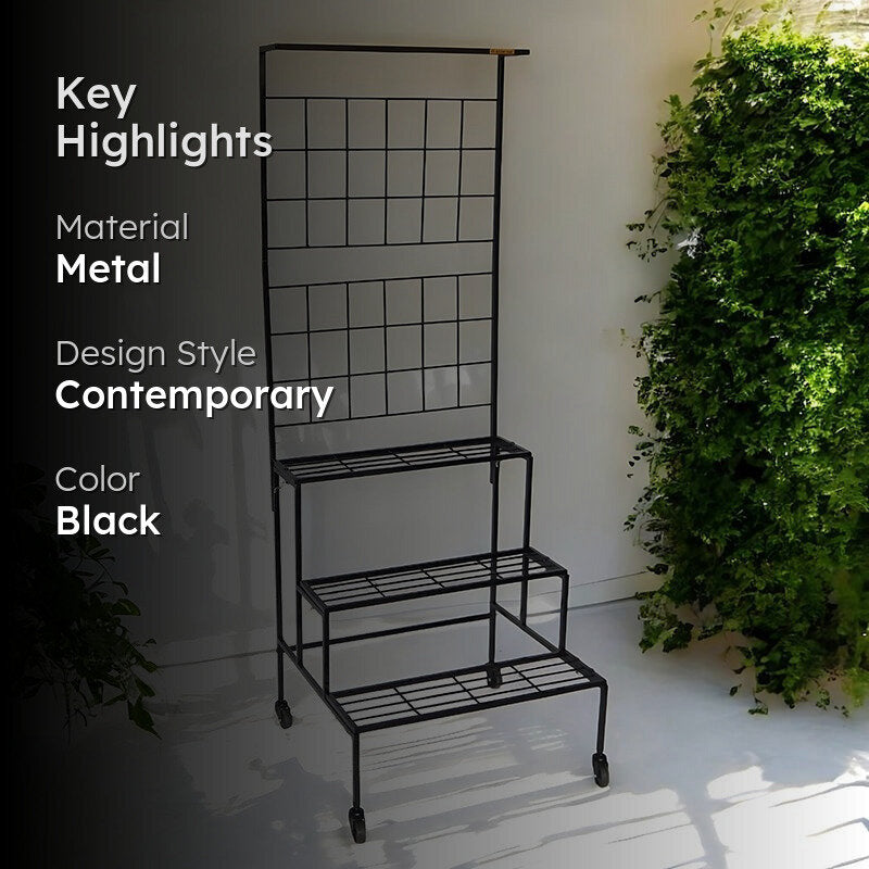 Graziana Tiered Planter Stand - Black media 2