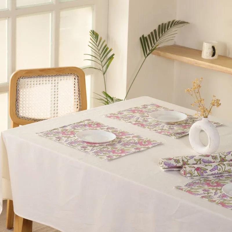 Botanical Bliss Canvas Table Mats - Set Of Six media 6