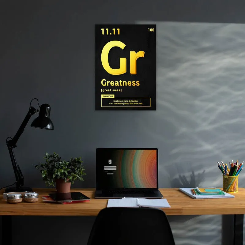 Golden Greatness Wall Poster media 3