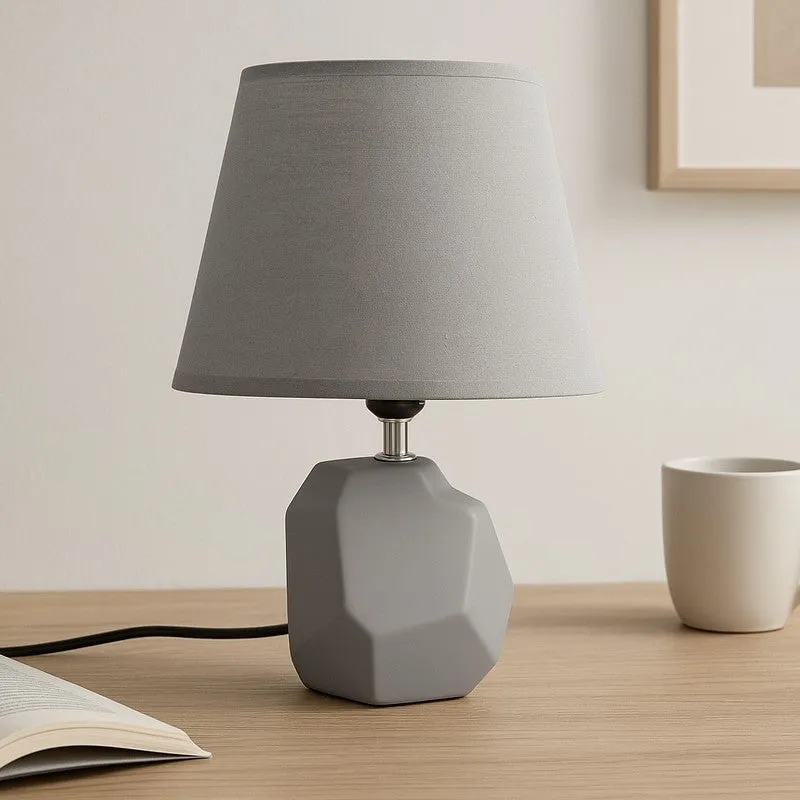 Aurora Glow Ceramic Table Lamp - Grey media 3