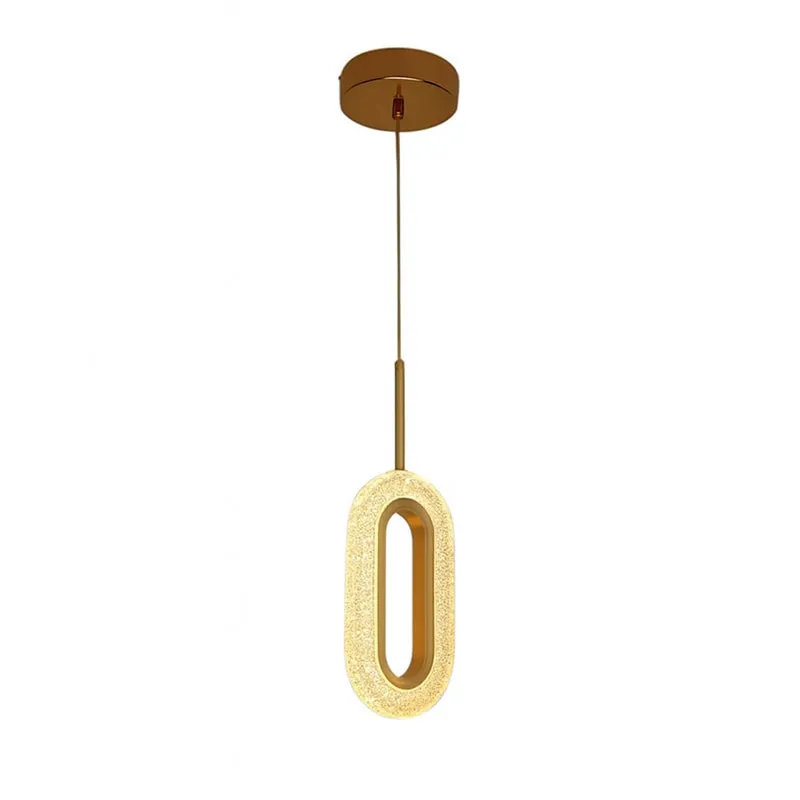 Infinity Oval LED Glass Ceiling Lamp - Gold media 5