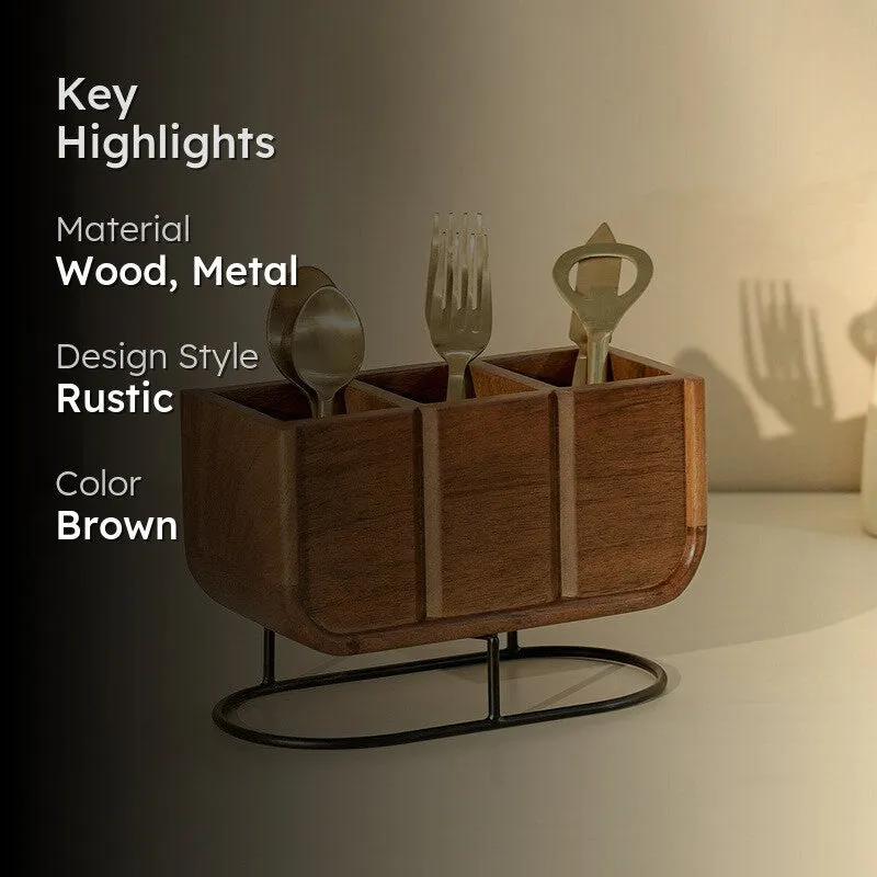 Ark Wooden Cutlery Holder media 2