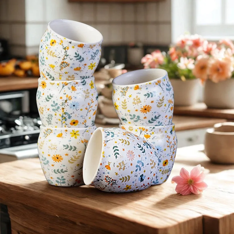 FloraSip Ceramic Kulhad ( 180 mL Each) - Set Of Six media 4