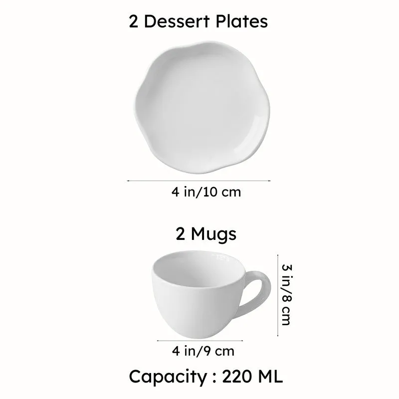 Hearty Mate Cup & Saucer (Multicolor) - Four Piece Set media 7