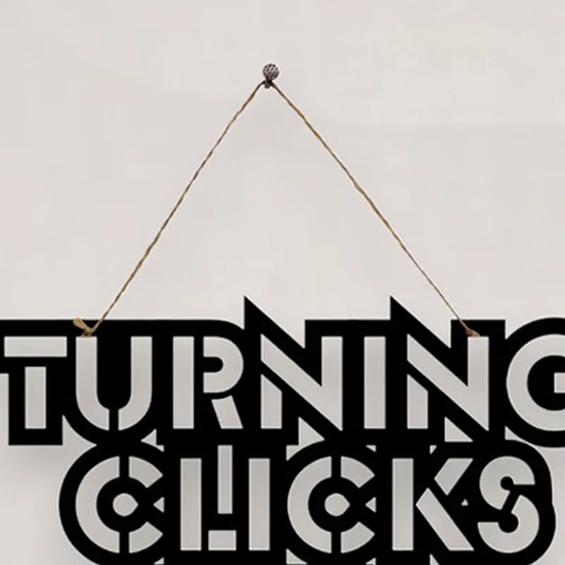 Turning Clicks Into Customers Mild Steel Wall Accent media 4