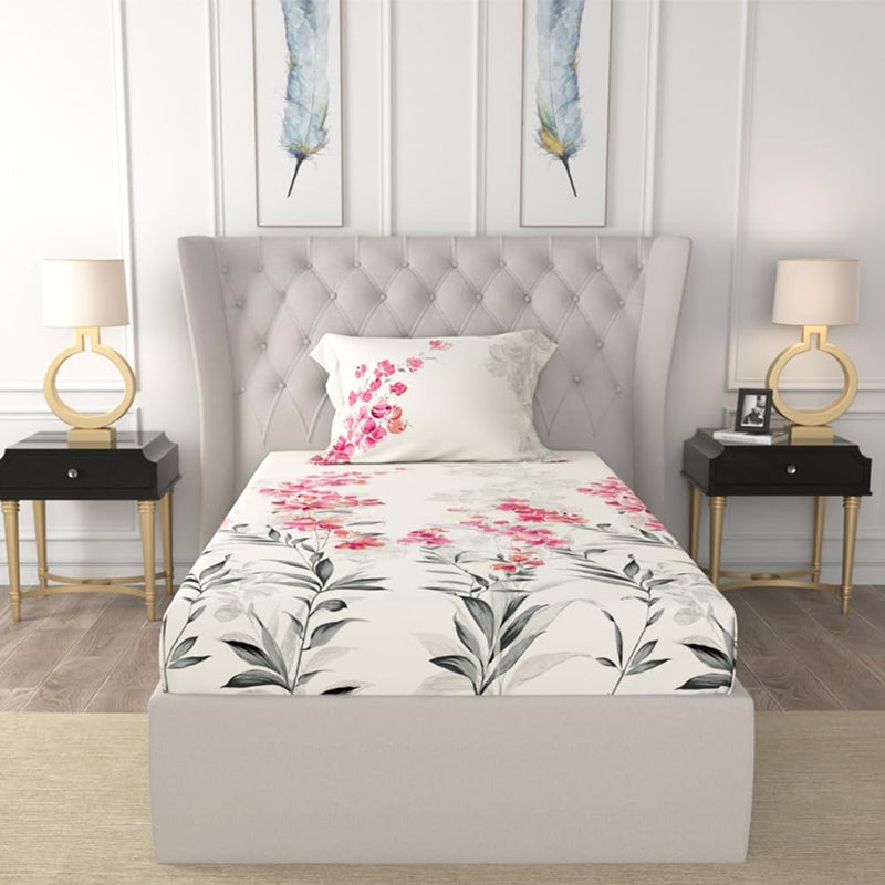 Urban Space Majestic Pink Cotton Bedsheet - 200 TC media 3