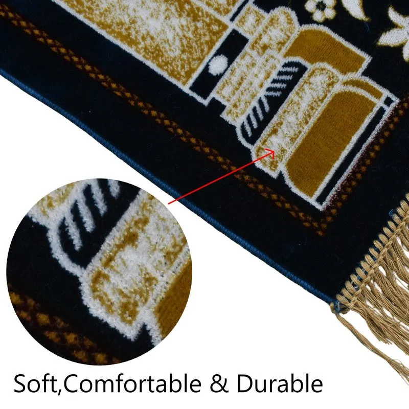 Classic Noor Velvet Pyaer Mat - Blue,Yellow media 5