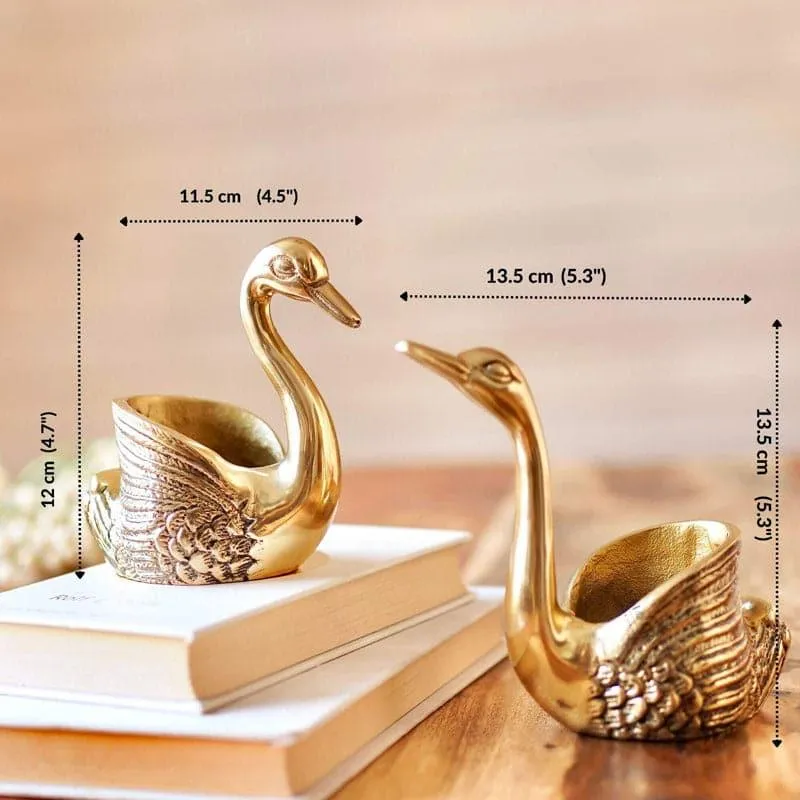 Swan Duo Candle Holder - Set Of Two media 6