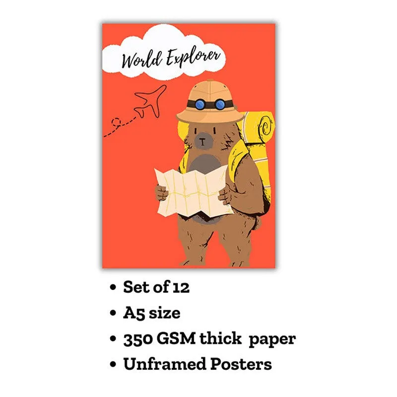 Whimsy Forest Wall Poster  - Set Of Twelve media 5