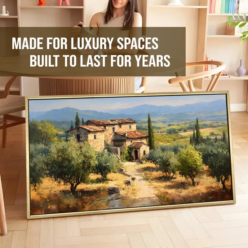 Rural Vista Canvas Wall Painting With Frame media 5