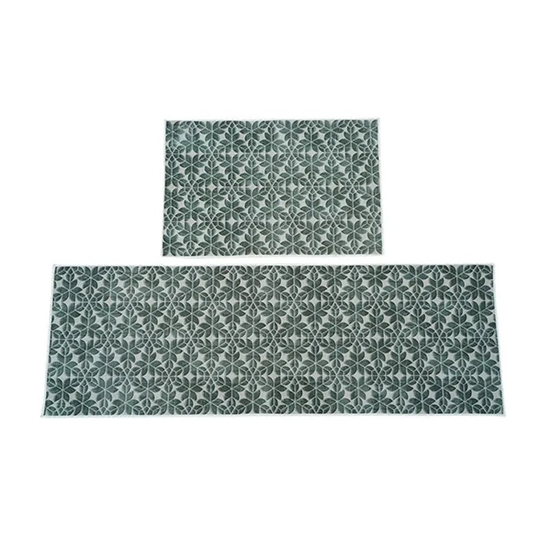 Abstract Balance Kitchen Floor Mats (Midnight Blue) - Set of media 3