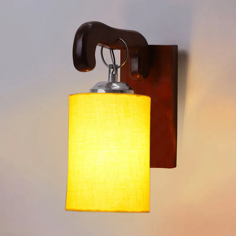 Klarion Wooden Wall Lamp - Yellow media 4